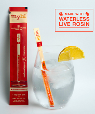 Photograph of product: MyHi - Boisterous Berry - 3 Pack 10MG Stir Stiks (30MG)