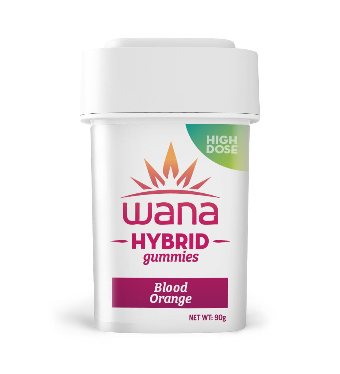 Photograph of product: Wana Medical Blood Orange Gummies THC 20pk