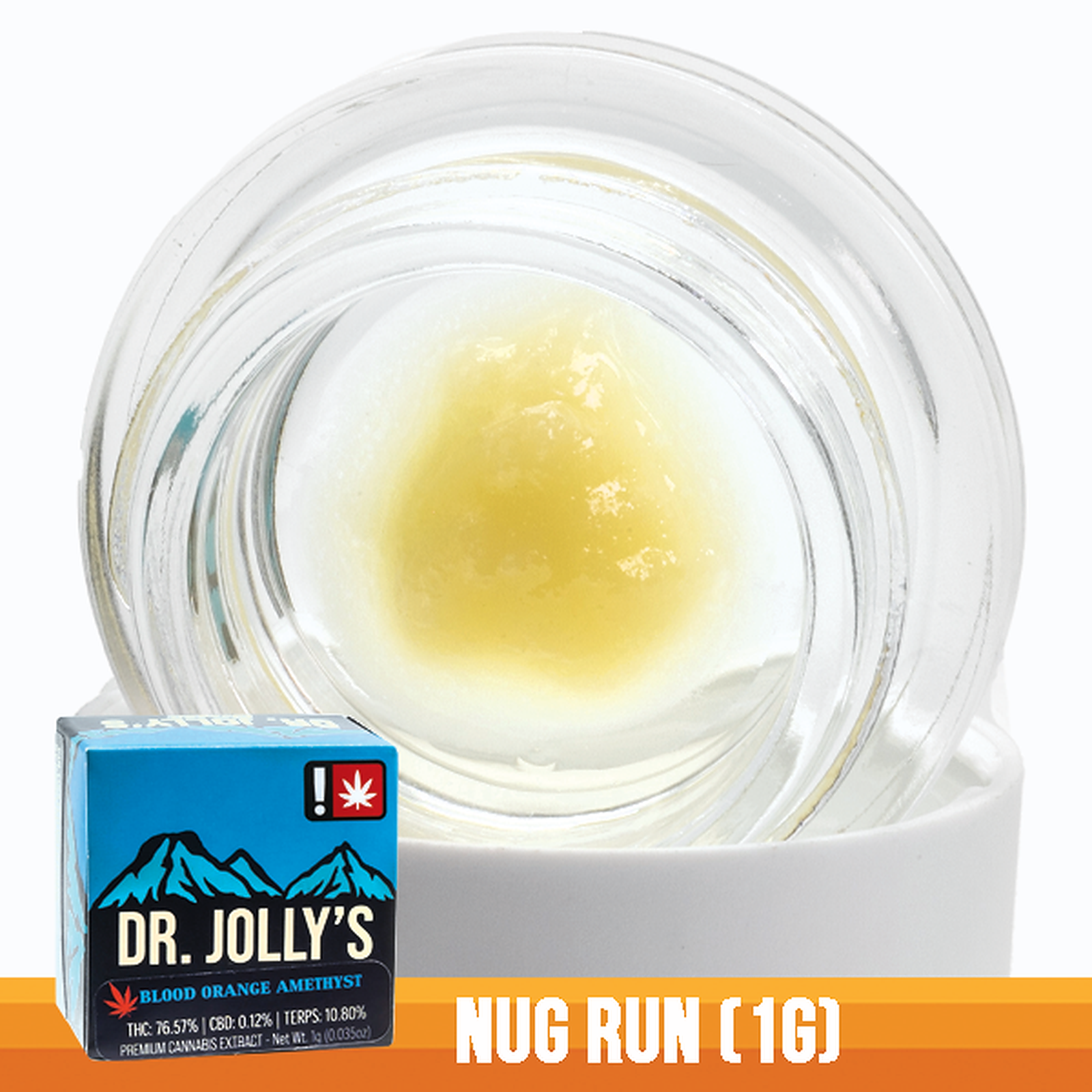 Photograph of product: Dr Jolly's > Nug Run 1g > Oui'd > Orange Chemdawg
