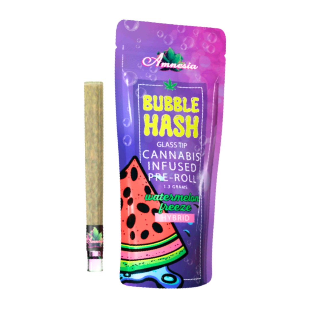 Photograph of product: Amnesia - 1.3g Bubble au chocolat Pre-Roll - Watermelon Freeze
