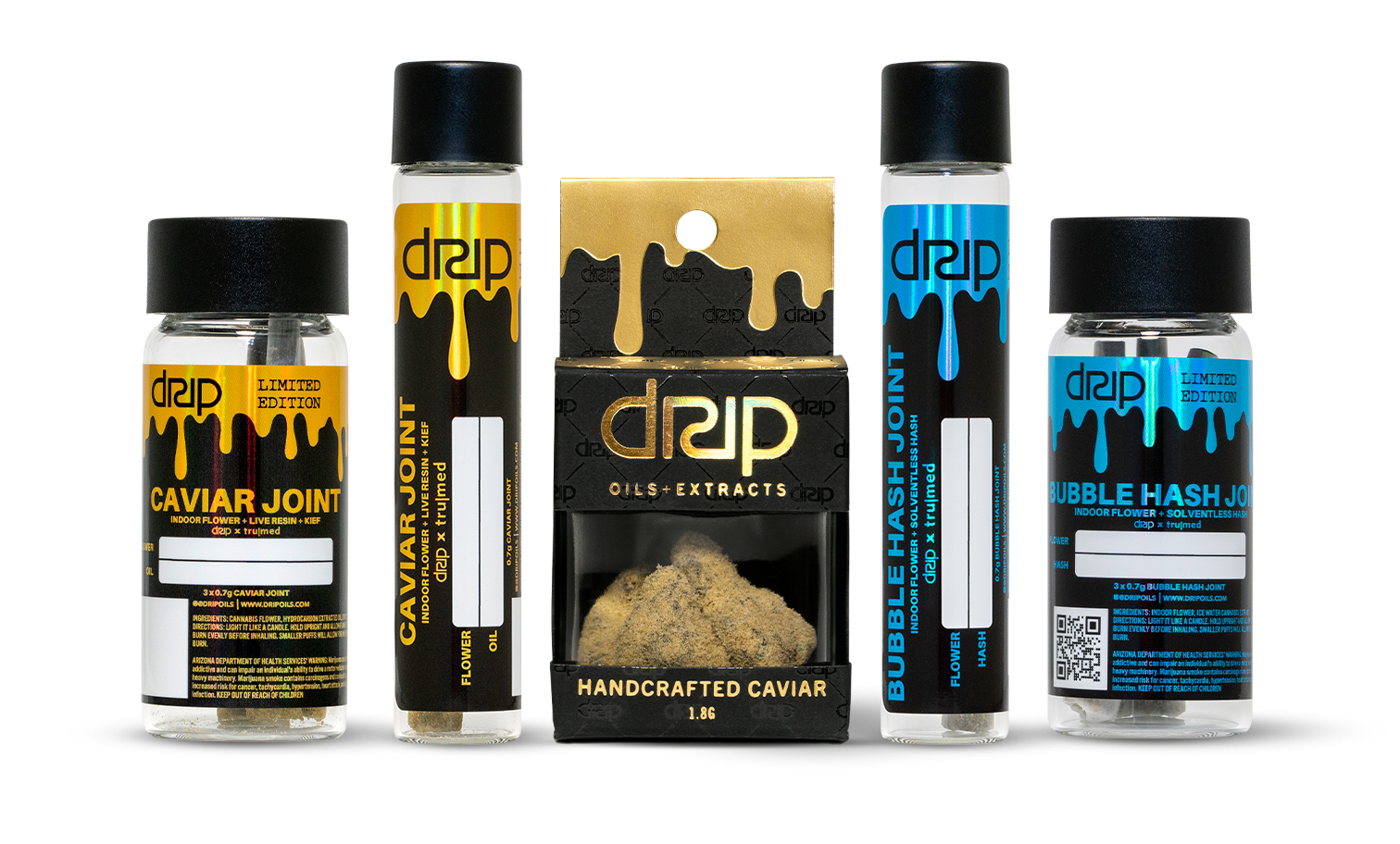 Photograph of product: Caviar Pre-Roll | Rainbow Zoap x Apple Gelato