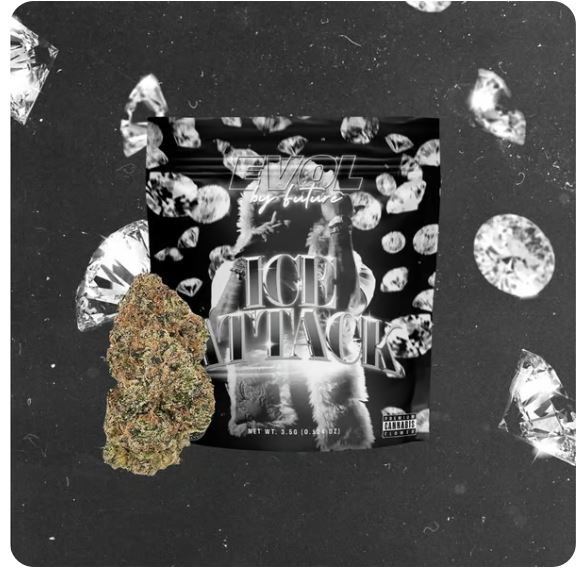 Photograph of product: EVOL ICE ATTACK FLOWER 3.5G