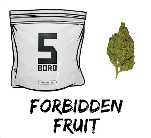 Photograph of product: 5Boro | Forbidden Fruit | Dime Bag Flower - .7g