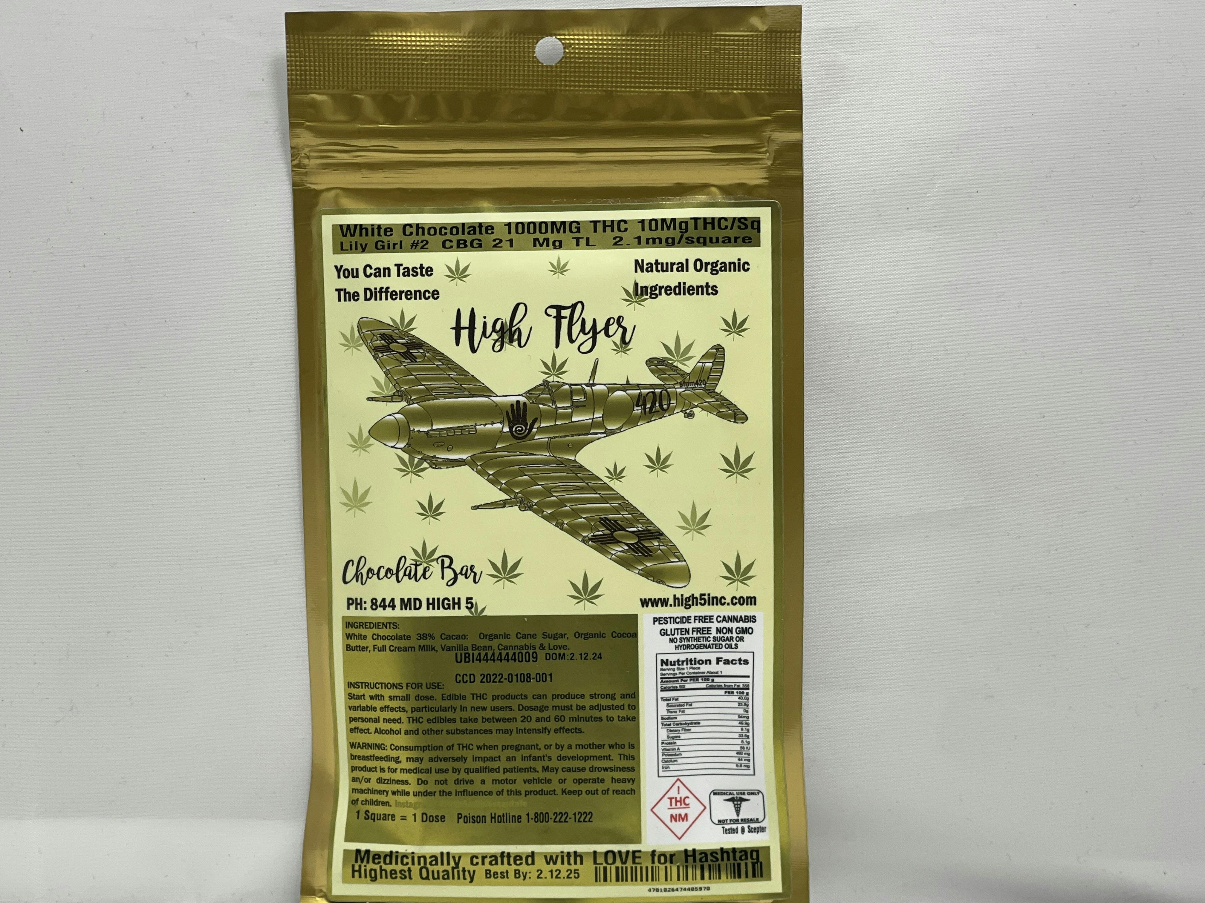 Photograph of product: White Chocolate 1000mg