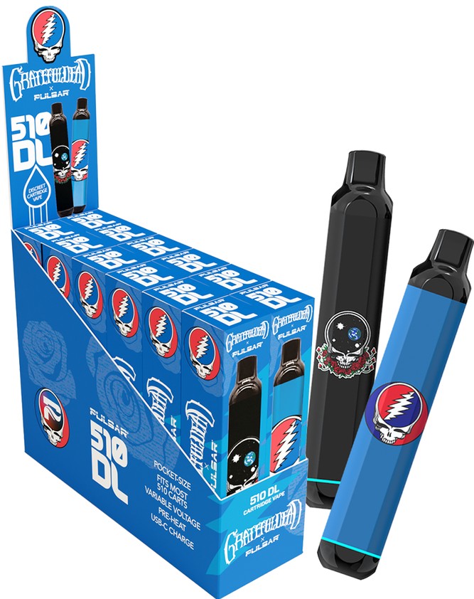 Photograph of product: Grateful Dead x Pulsar 510 DL Auto-Draw Variable Voltage Vape Pen