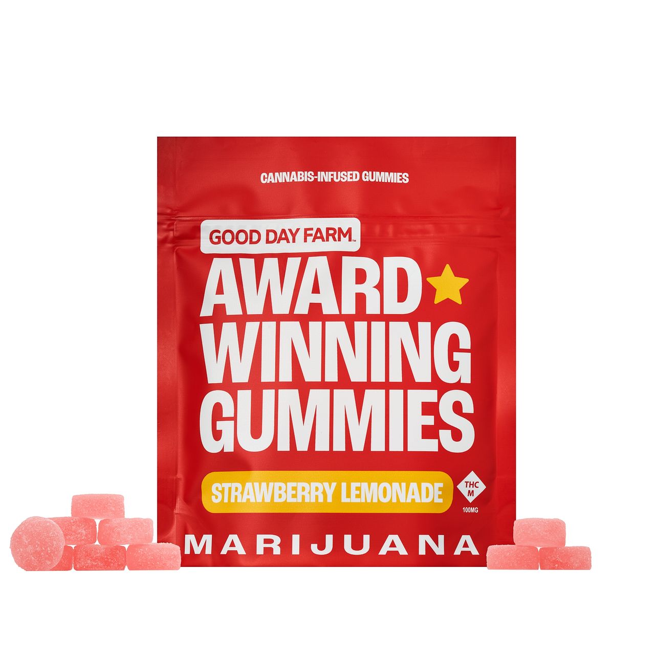 Photograph of product: Strawberry Lemonade Gummies (100mg)