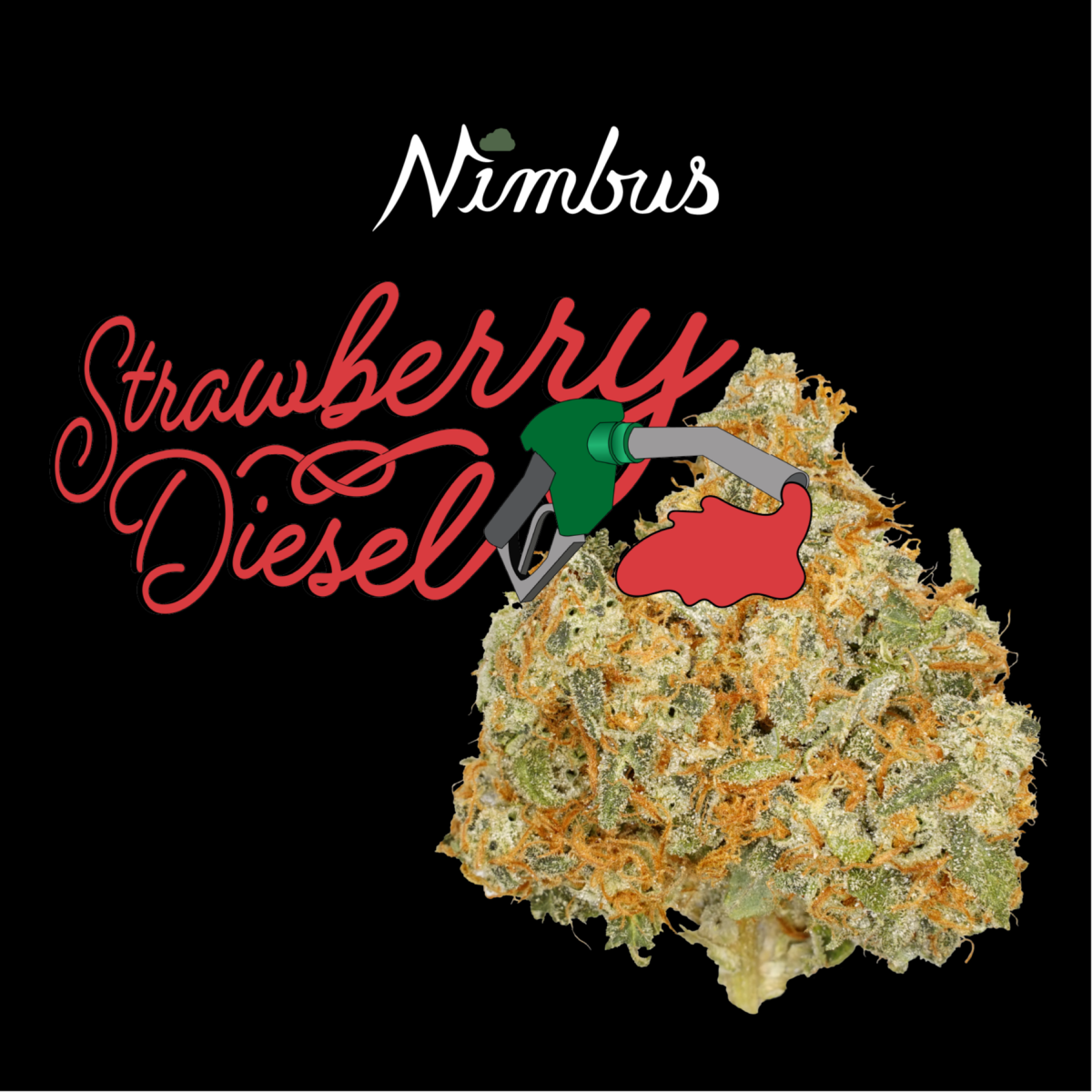 Photograph of product: Strawberry Diesel Flower | 3.5g - Nimbus