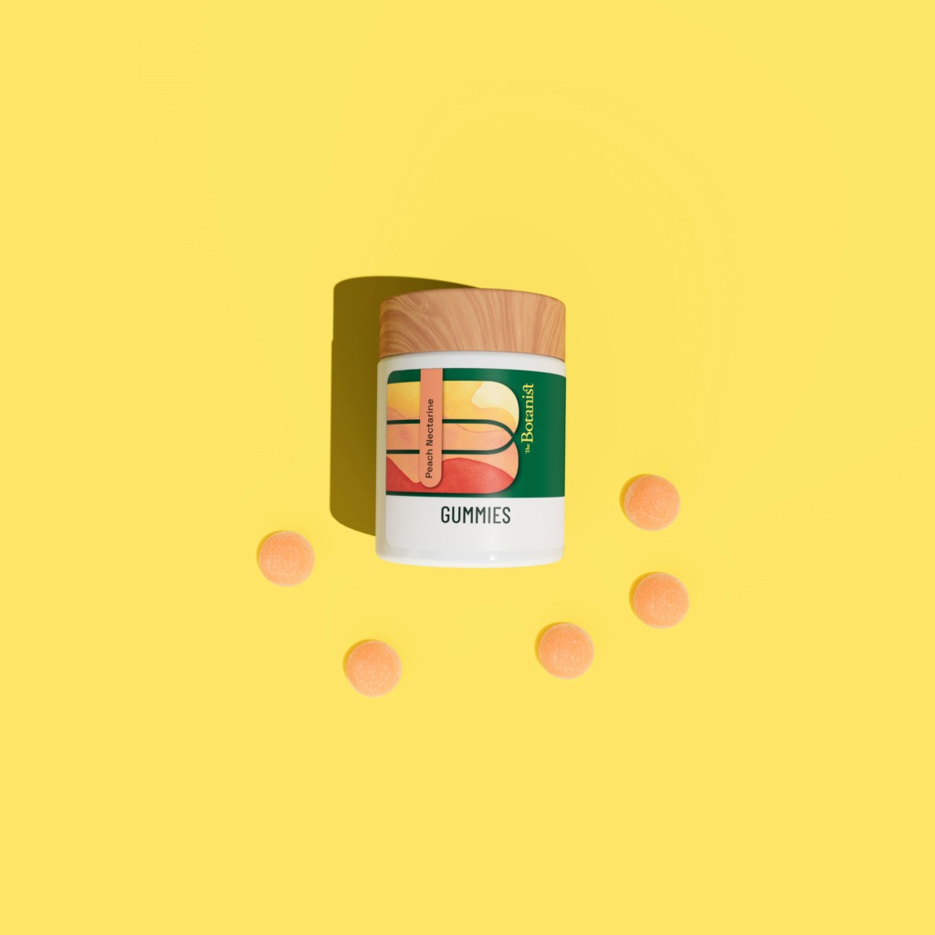 Photograph of product: The Botanist - Peach Nectarine 5:1 CBD:TH-oui Gummies - 100mg (20pcs)