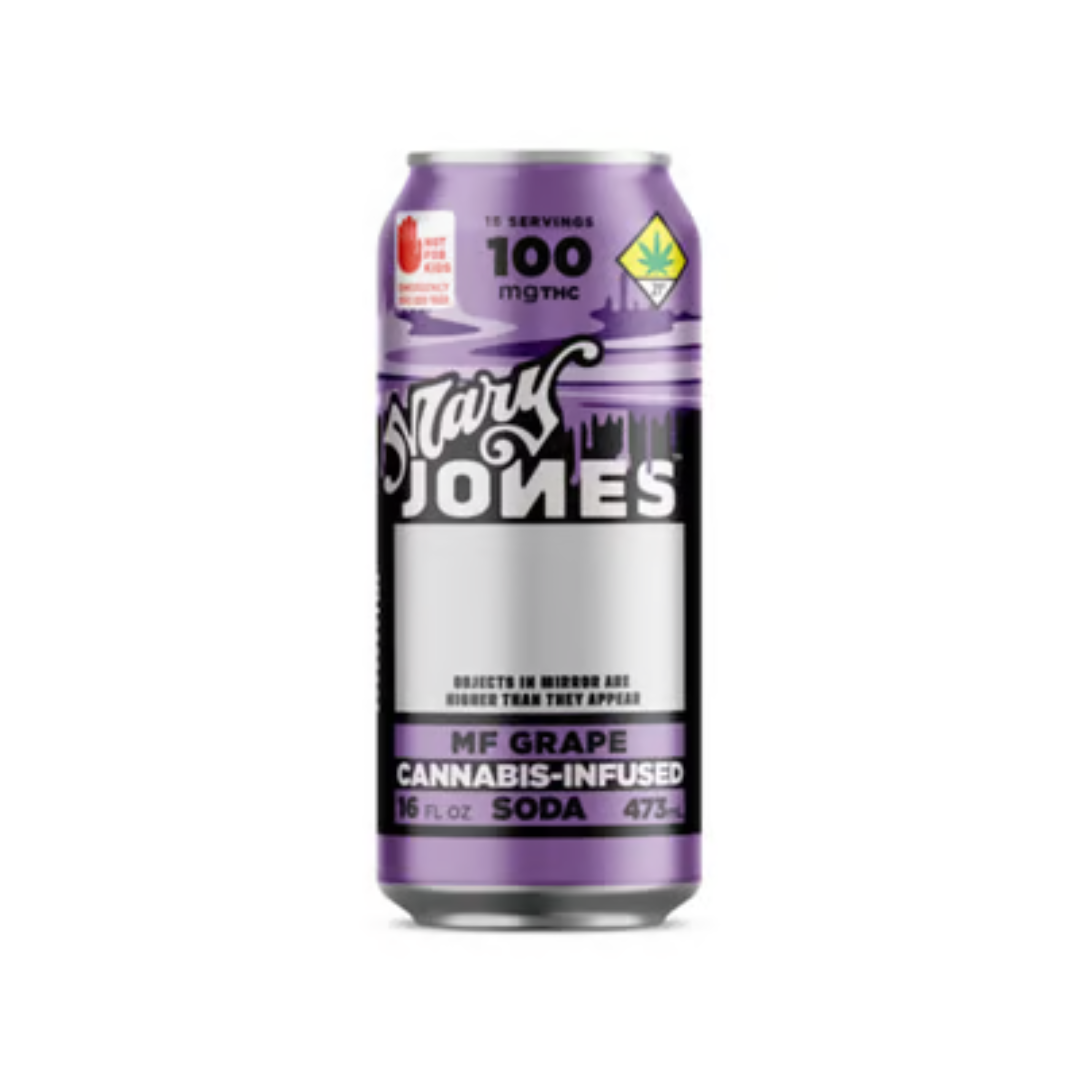 Photograph of product: Mary Jones - 100mg Soda - MF Grape