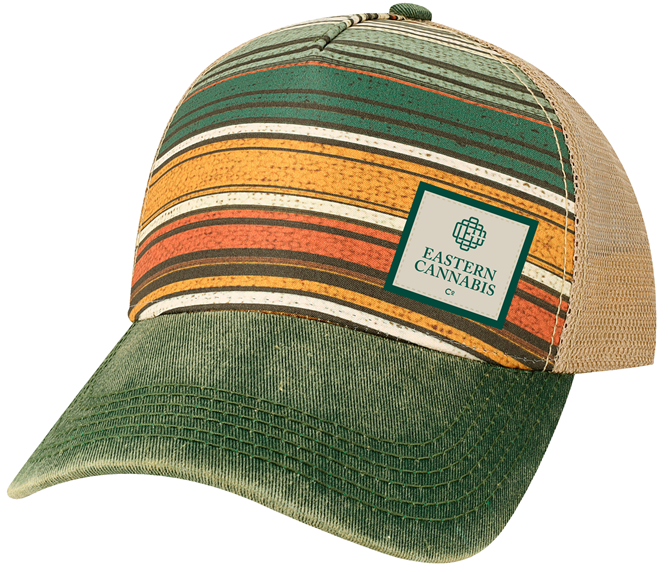 Photograph of product: ECC Trucker Cap - Green Stripe