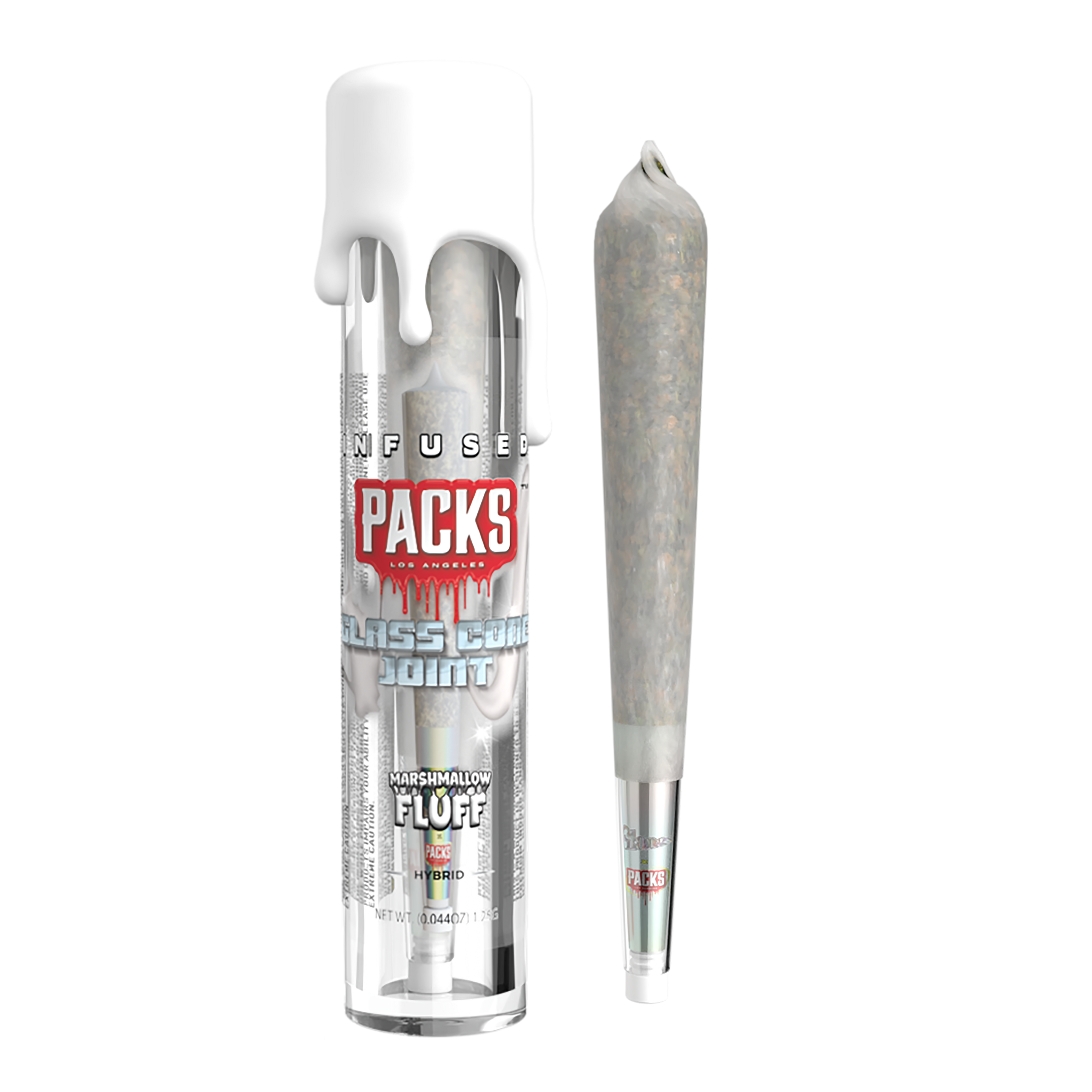 Photograph of product: MARSHMALLOW FLUFF | Packs Glones - Infused Glass Cone Joint | 1.5G