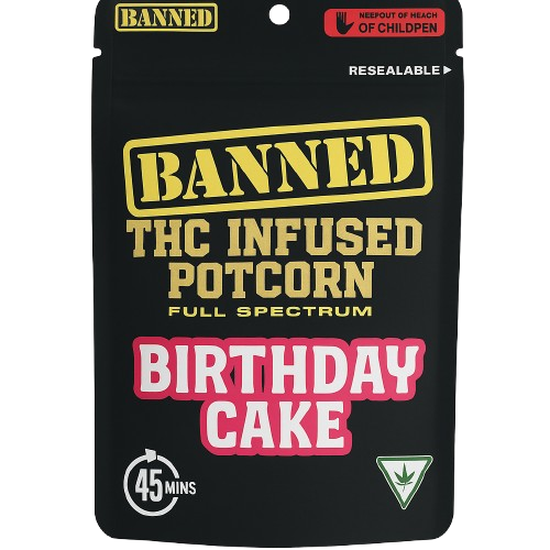 Photograph of product: Birthday Cake Potcorn | 200mg Snacks