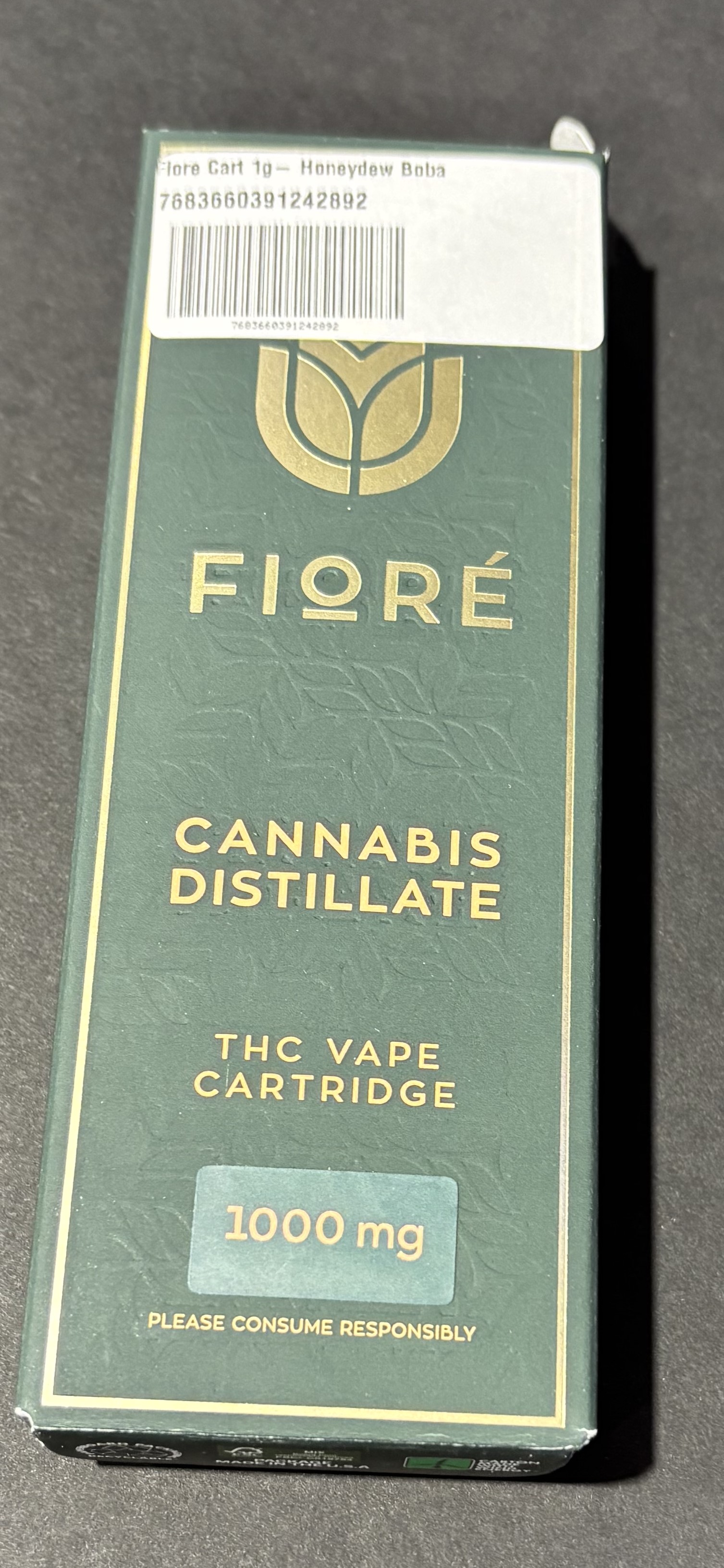 Photograph of product: Fiore Cart Honeydew Boba (H)