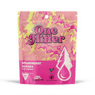 Photograph of product: TRUE NORTH | STRAWBERRY BANANA | ONE HITTER | GUMMIES | 200MG