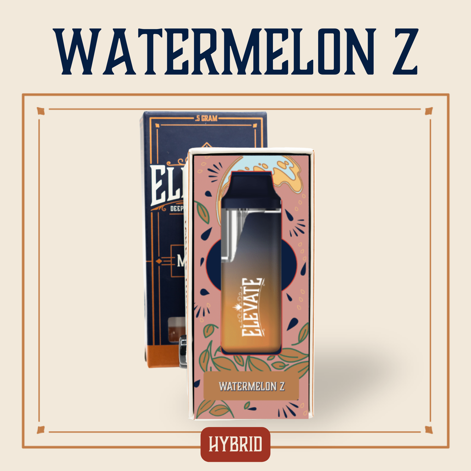 Photograph of product: Elevate - Mini E Bar Disposable - Watermelon Z (H) (1.0g)