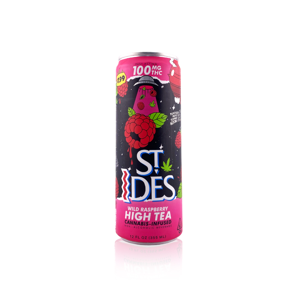 Photograph of product: ST IDES - Drink - Wild Raspberry - High Tea - 12oz - 100MG