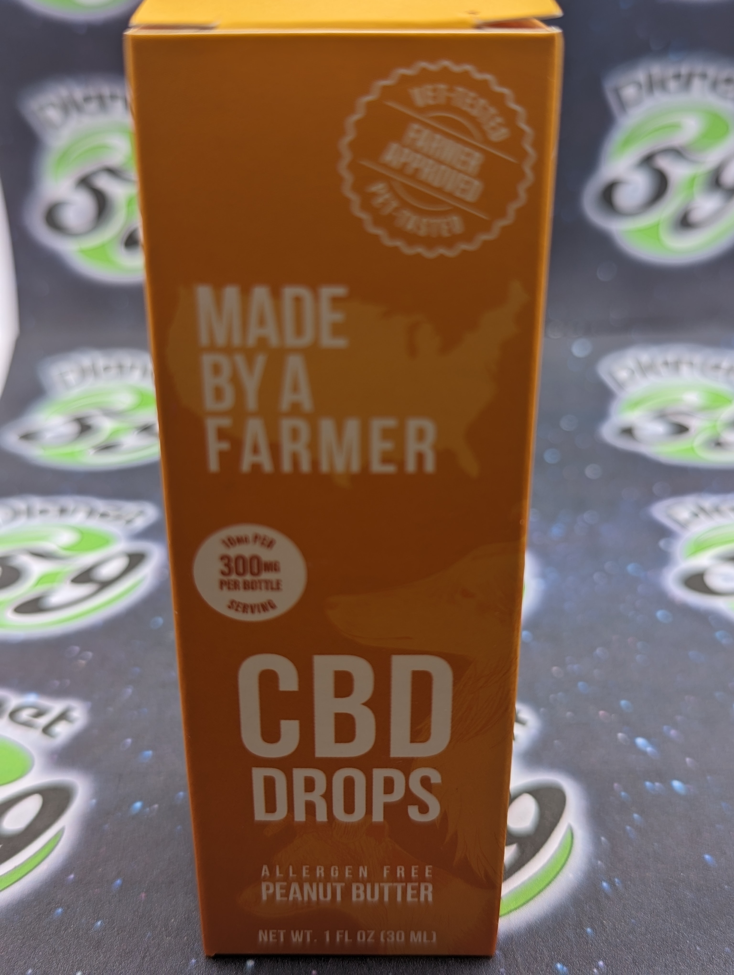 Photograph of product: Made By A Farmer | CBD Pet Drops Peanut Butter Flavored | 300mg CBD
