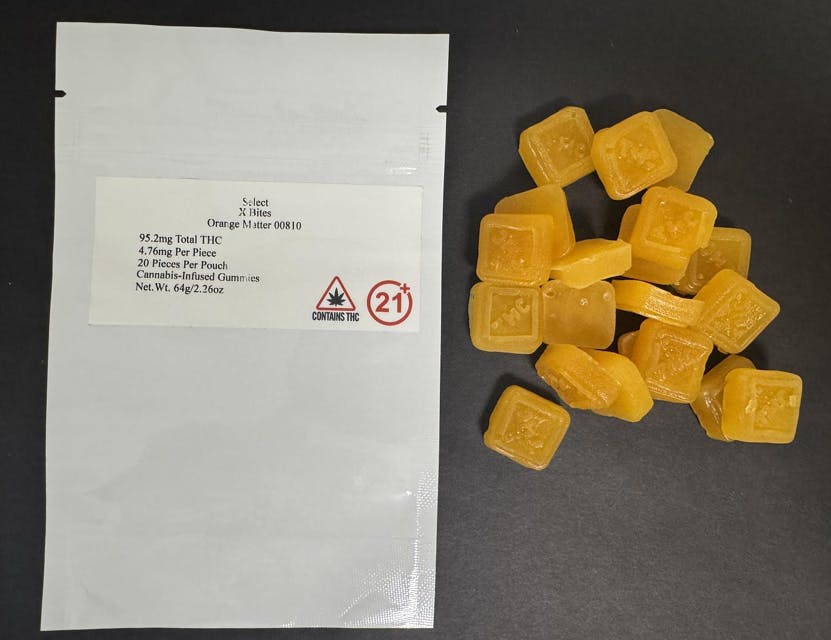 Photograph of product: Select X Bites Orange Matter 00810