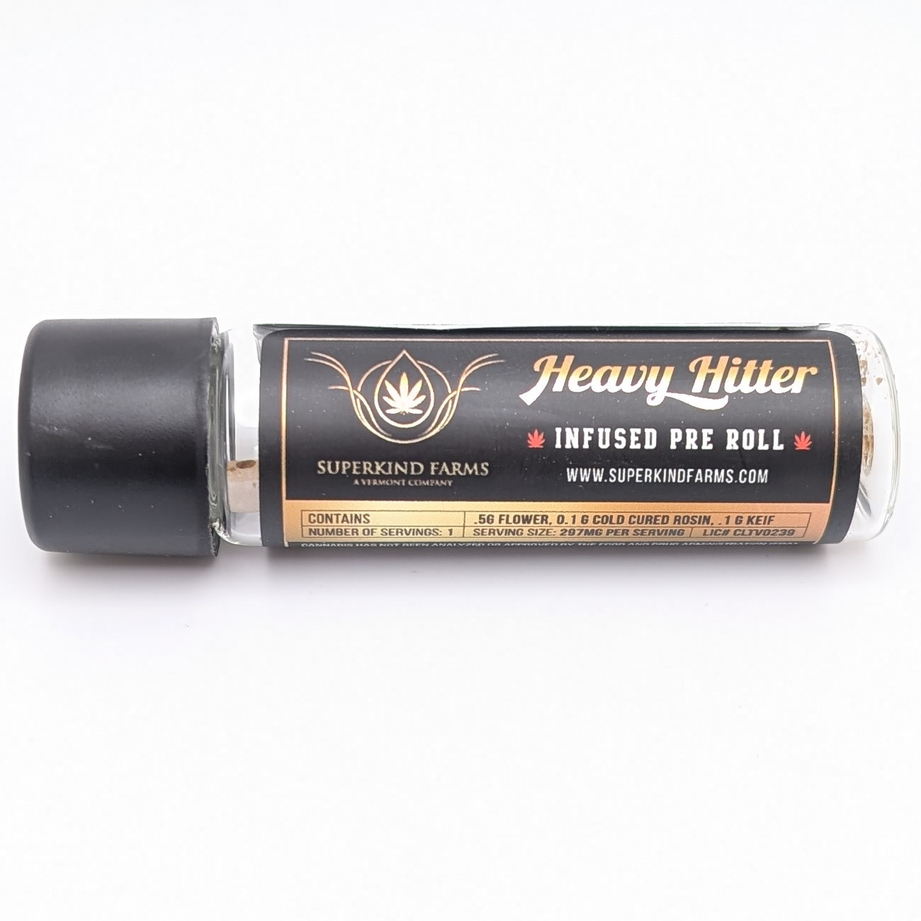 Photograph of product: The Heavy Hitter .75g Infused Pre Roll