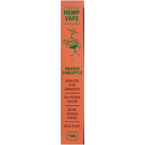 Photograph of product: Orange Pineapple 600mg CBD All In One by Earthbound Remedies