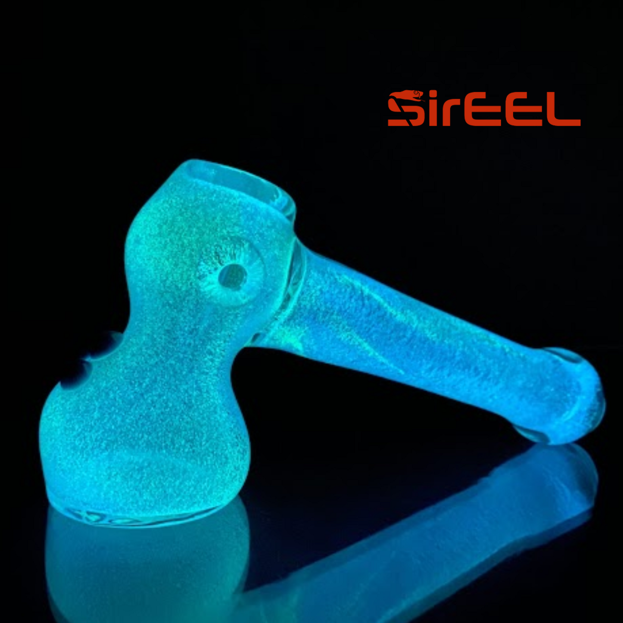 Photograph of product: 5" SirEEL Glow in the Dark Hammer Bubbler | Asst Colors