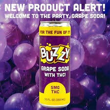 Photograph of product: Buzzy I Grape Soda 5mg Beverage
