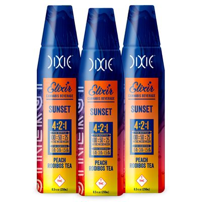 Photograph of product: Dixie | Sunset Synergy Peach Rooibos | 100mg