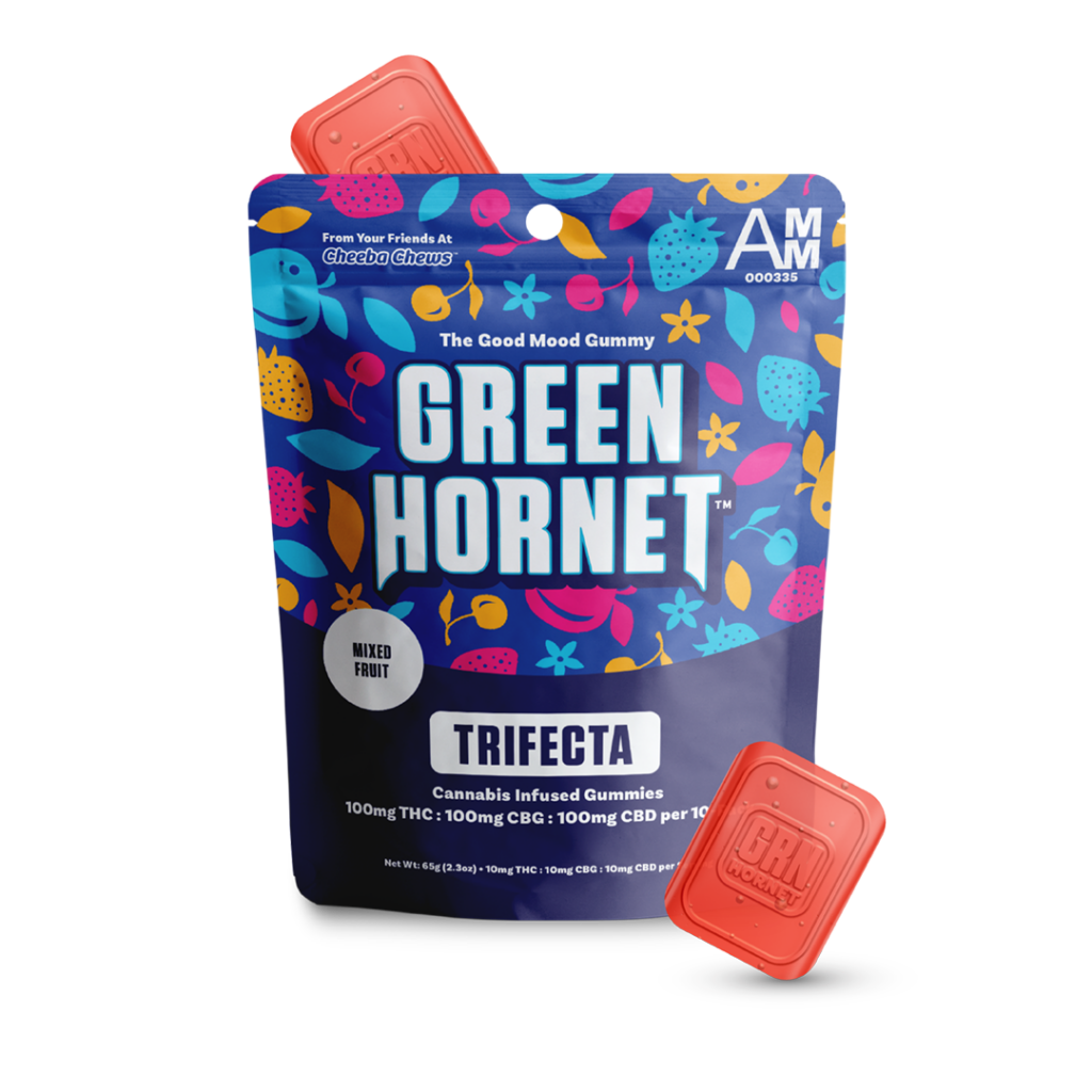 Photograph of product: Green Hornet Gummies | TRIFECTA GUMMIES | 100MG