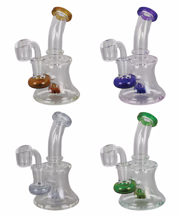Photograph of product: Mini Disc Perc Glass Dab Rig - 5.25" / 14mm F