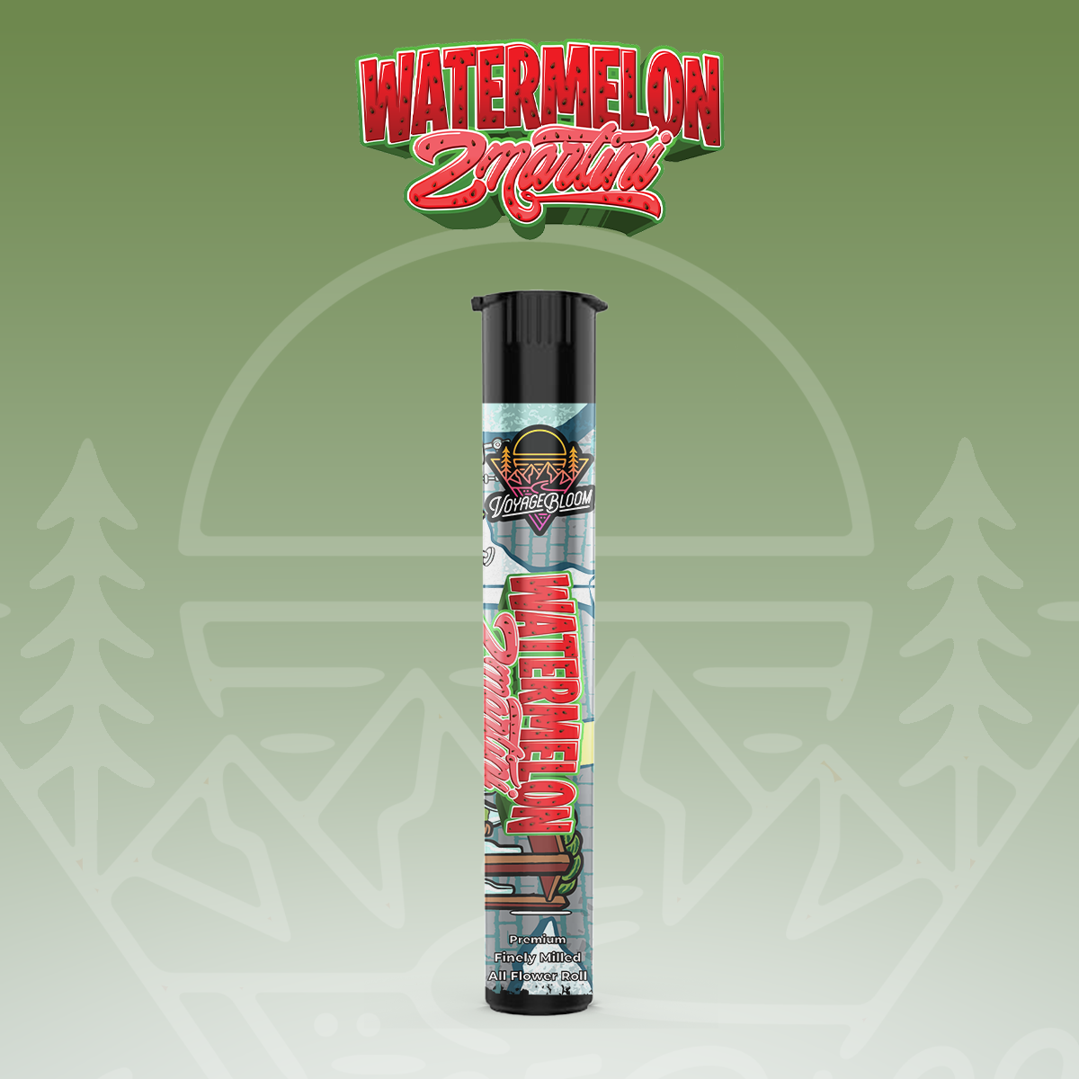 Photograph of product: Watermelon Zmartini | 1G Preroll