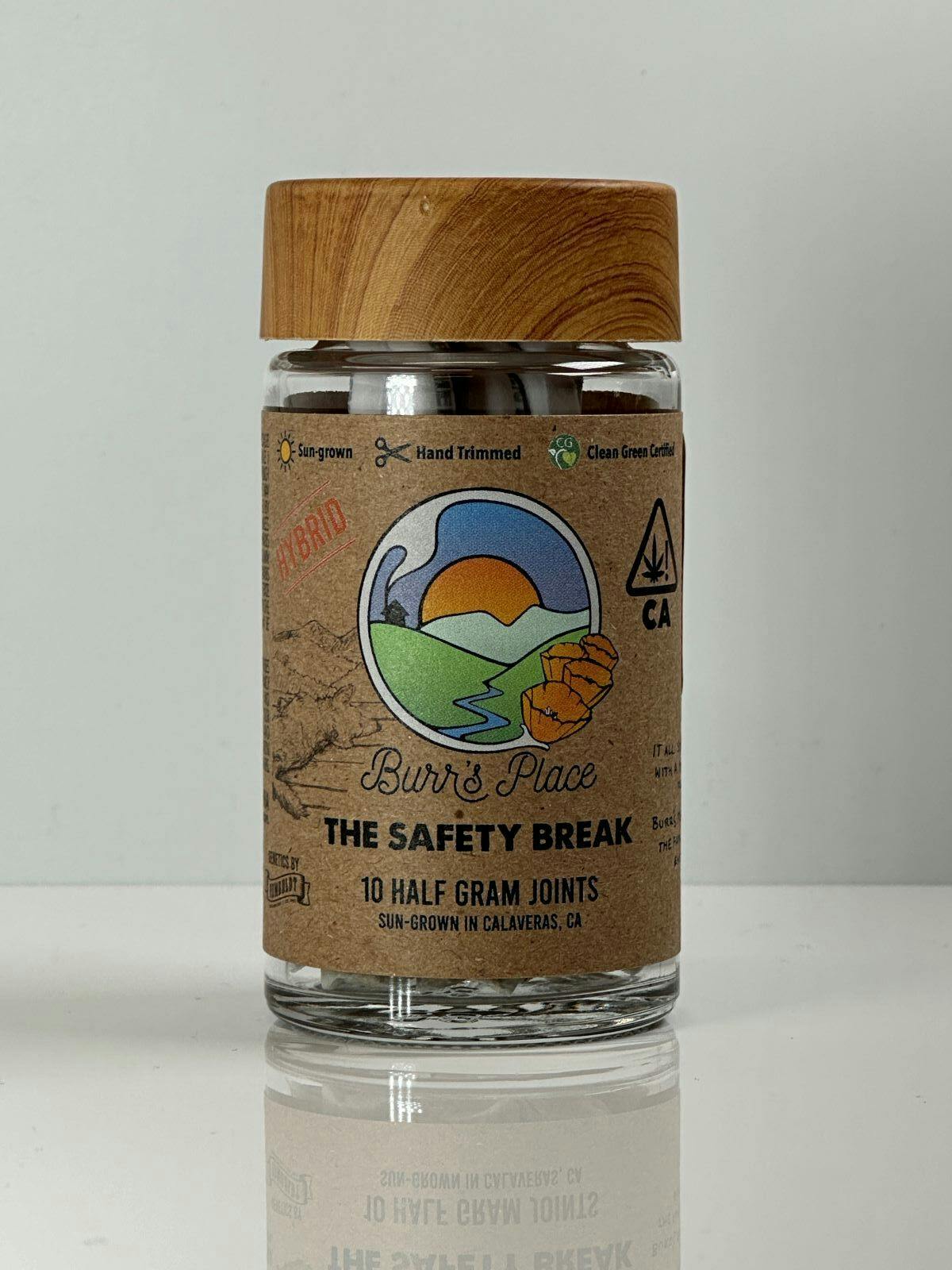 Photograph of product: Burr's Place .5g The Safety Break Preroll 10pk