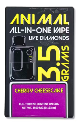 Photograph of product: ANIMAL | 3.5g Live Diamonds Disposable | Cherry CheeseCake