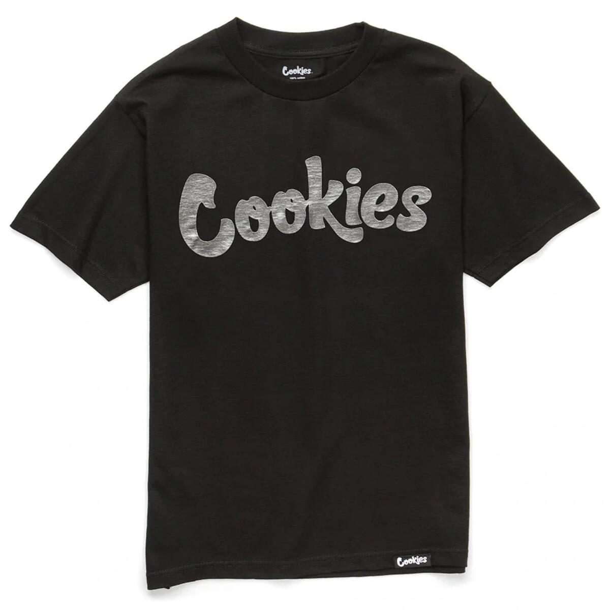 Photograph of product: Cookies | Original Mint Tee | Black/Silver - SM