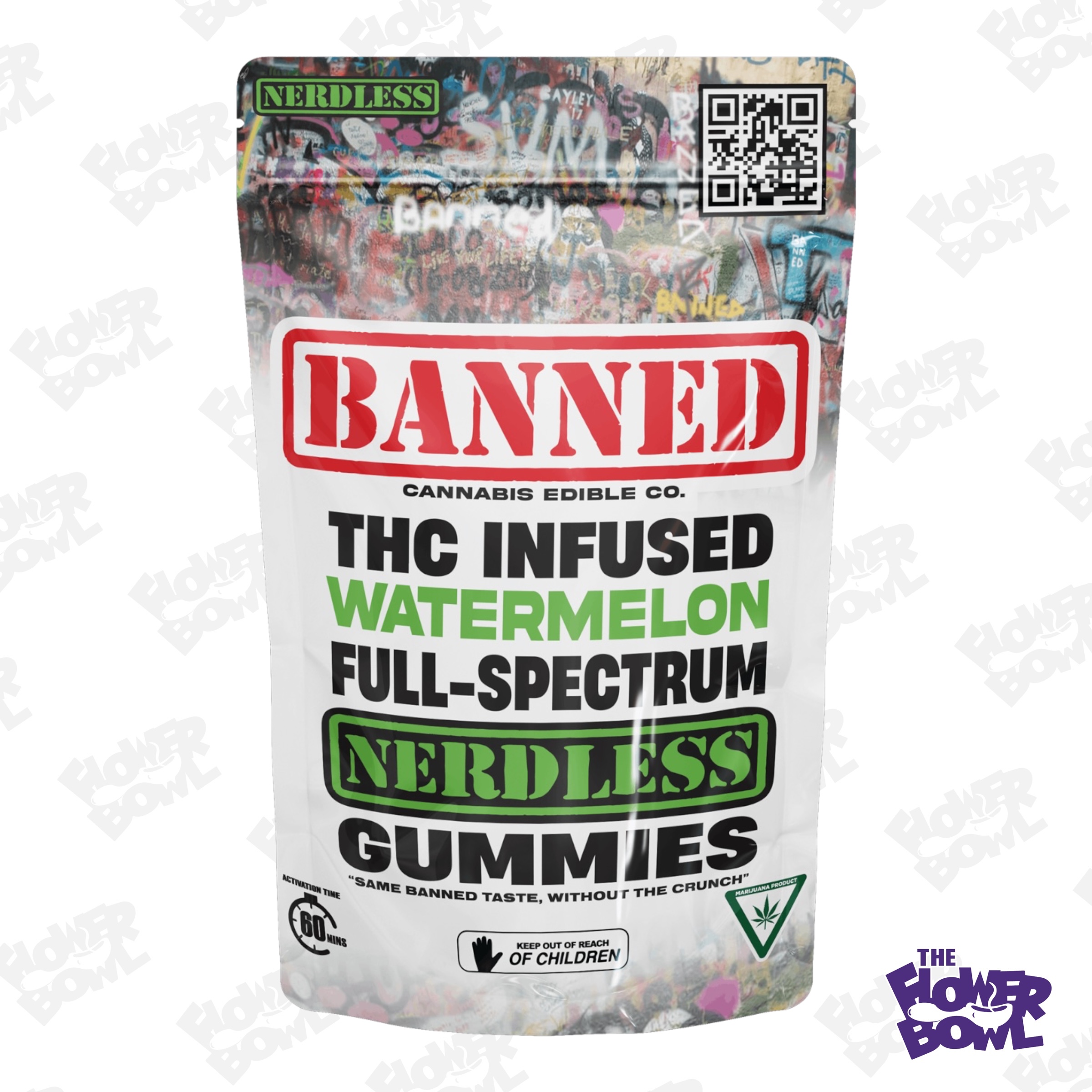 Photograph of product: AU Banned: Watermelon Gummies 200mg (Nerdless)