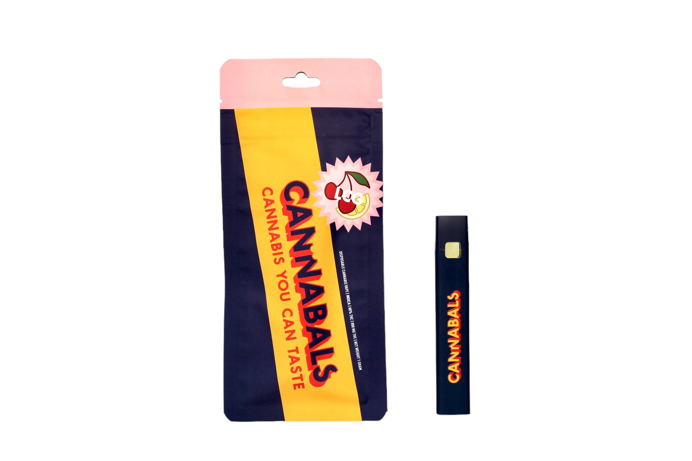 Photograph of product: Cannabals Lemon Cherry Gelato AIO Vape