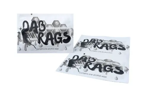 Photograph of product: Merch | ACC | Dab Rags Ethyl Alcohol Wipe | (1pk)