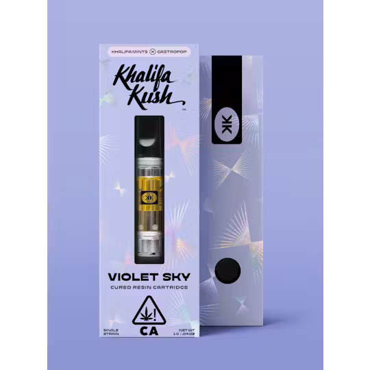 Photograph of product: Violet Sky Cured Resin Oil Cartridge 1g