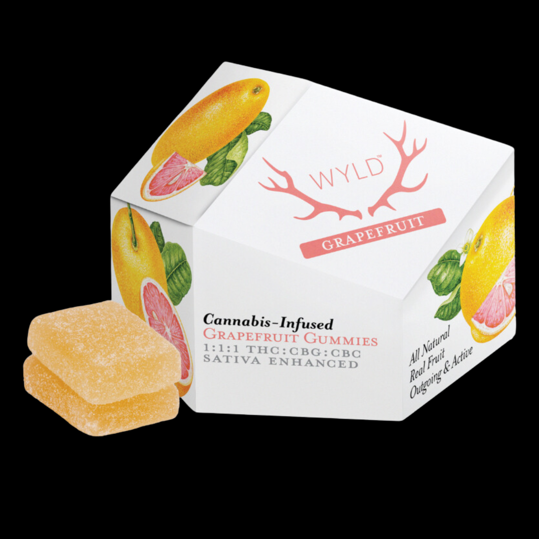 Photograph of product: Grapefruit 1:1:1 DOH Approved 100mg Edible WYLD