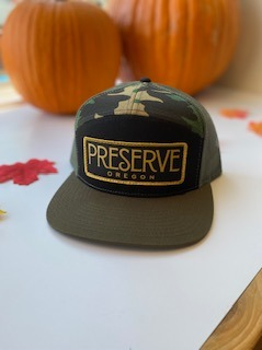 Photograph of product: Preserve Hat - Trucker - Camo + Black