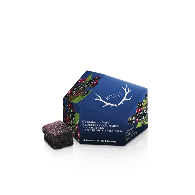 Photograph of product: 2:1 Thc/Cbn Elderberry Gummies  100mg {172}