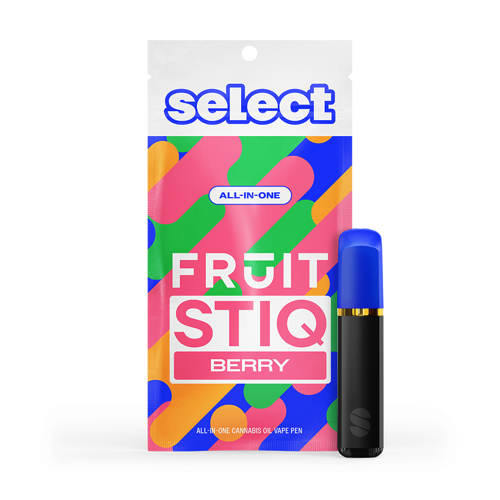 Photograph of product: SELECT FRUIT STIQ Pen 1g: Blackberry Blast