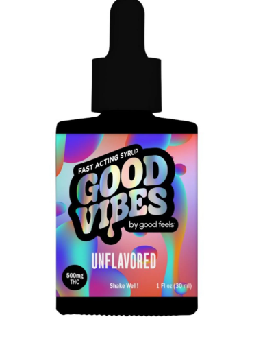 Photograph of product: Good Vibes Unflavored Fast Acting Tincture | 500mg | Good Feels