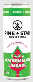 Photograph of product: Pine + Star | Sparkling Watermelon Limeade | 5mg