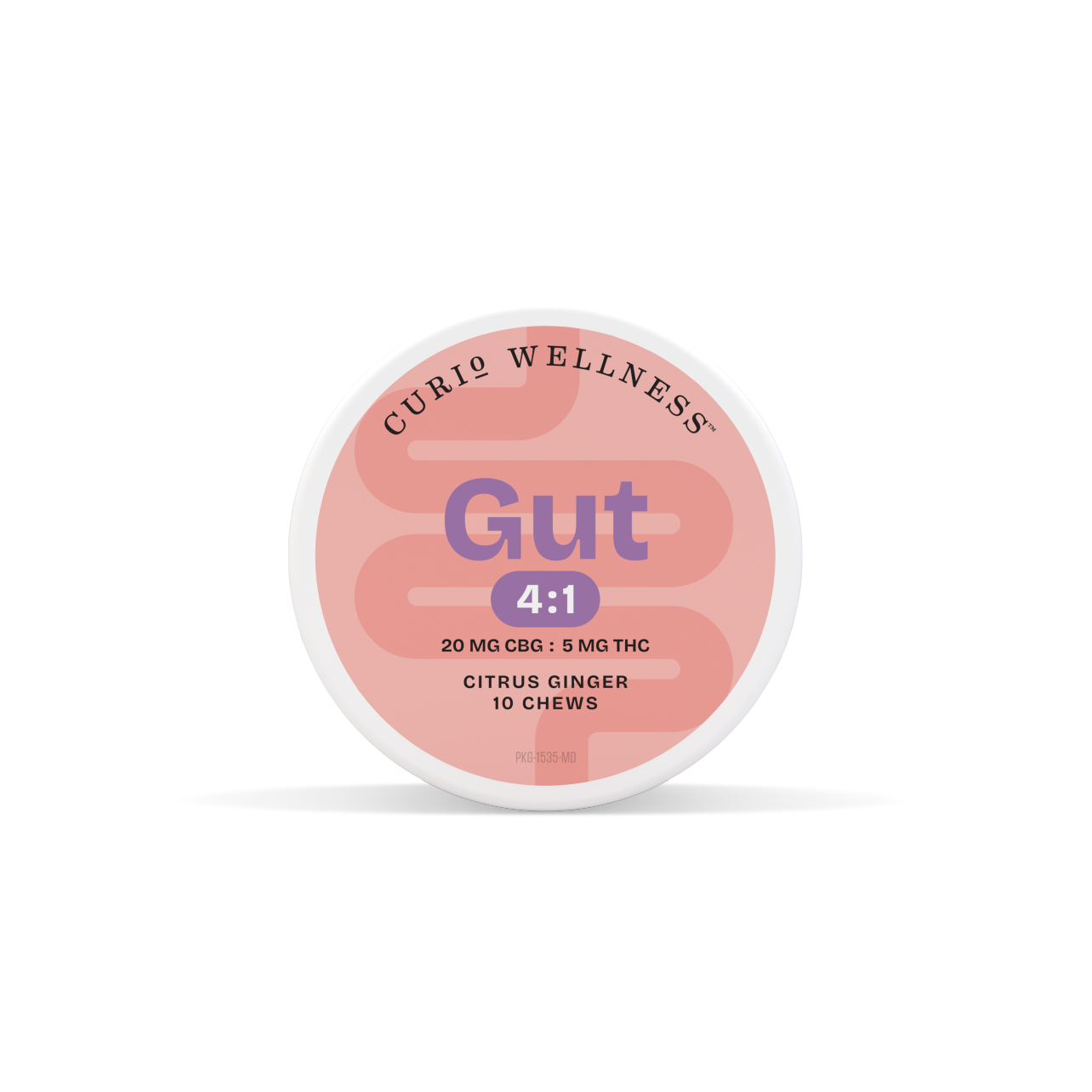 Photograph of product: Citrus Ginger Gut Chews [10pk] (200mg CBG/50mg TH-oui)