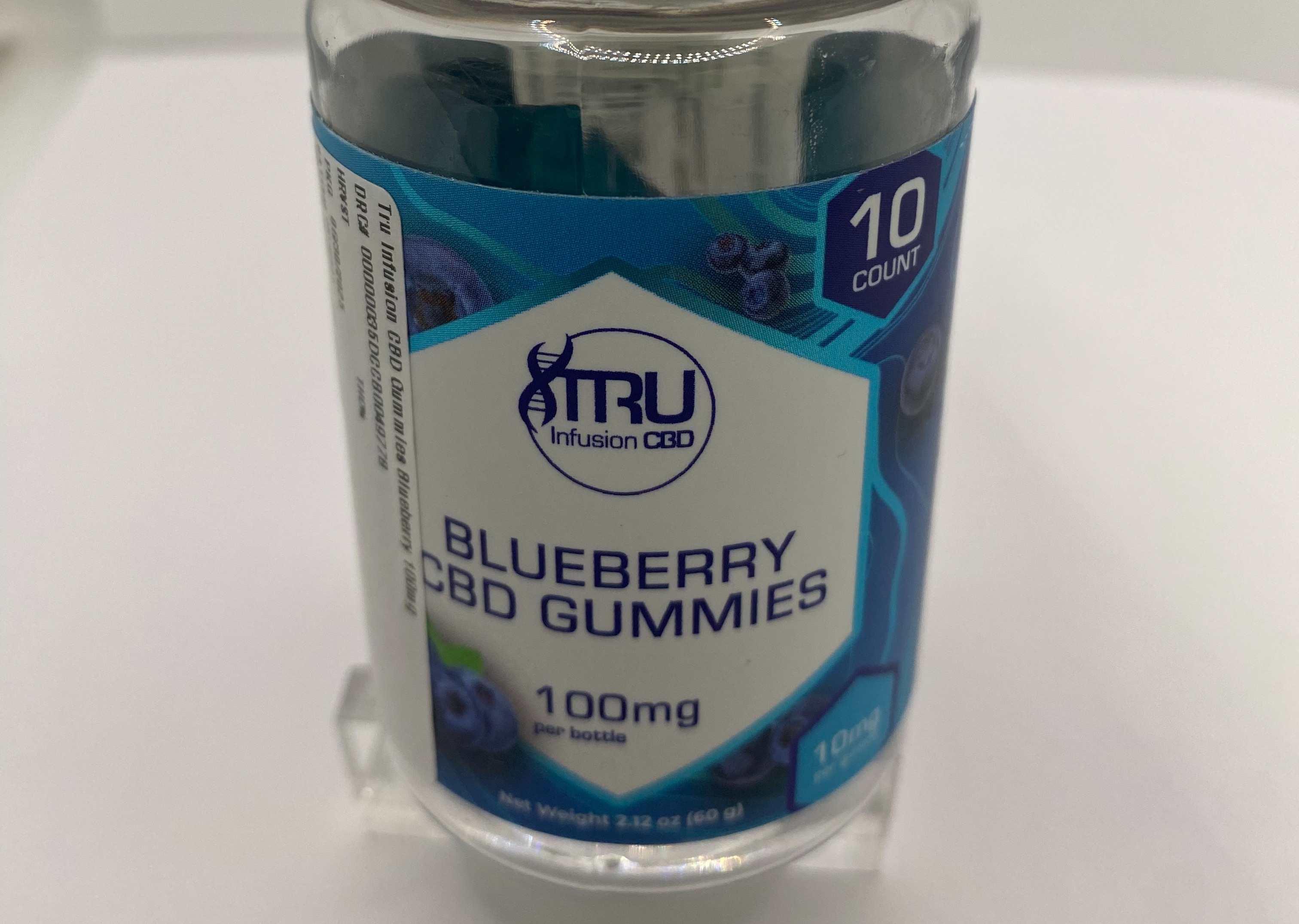 Photograph of Product: Tru Infusion CBD Gummies Blueberry 100mg