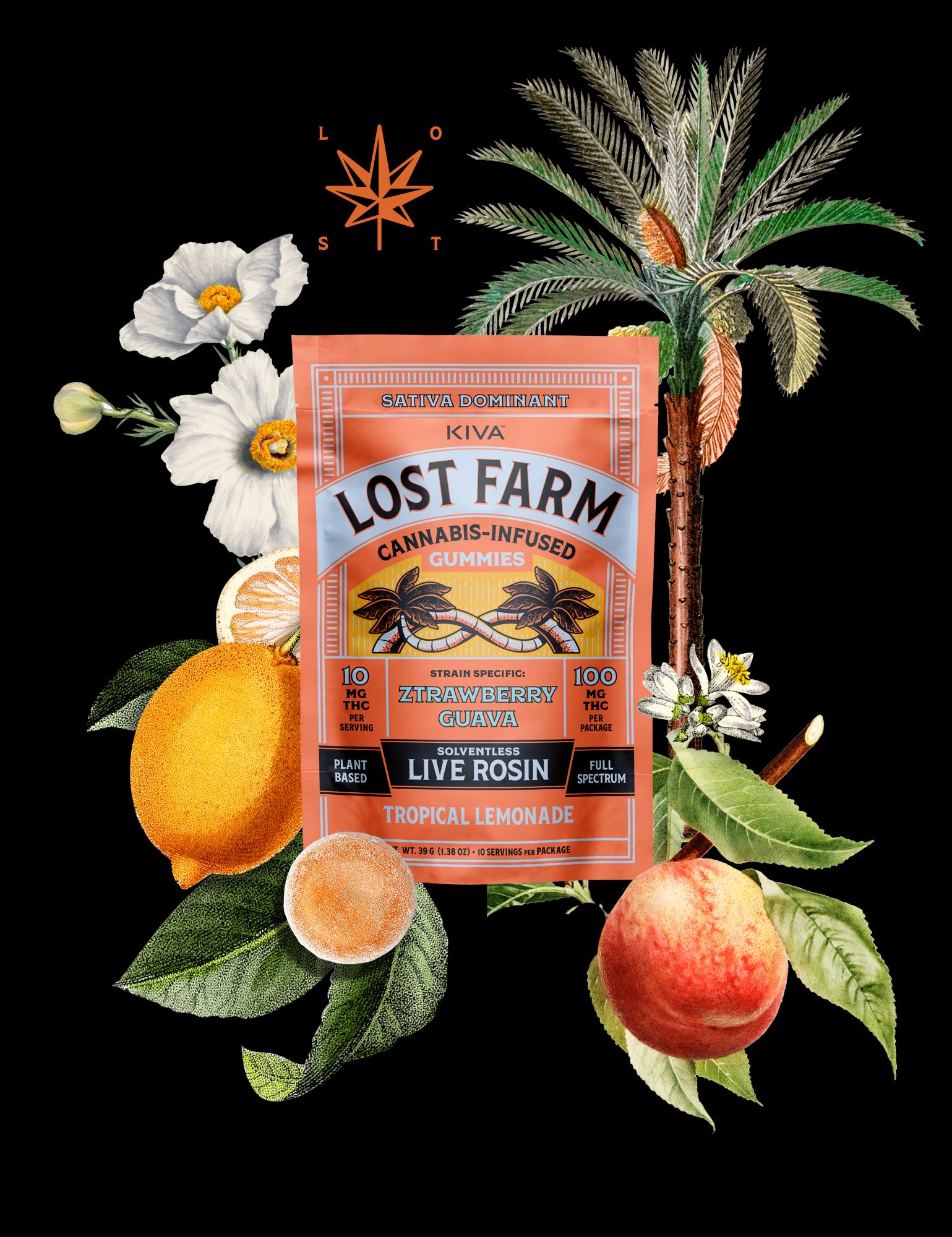 Photograph of product: Tropical Lemonade x Ztrawberry Guava Rosin | 10mg Gummies | 10pk