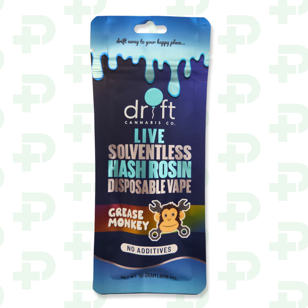 Photograph of product: Drift - Live Rosin Disposable - Grease Monkey