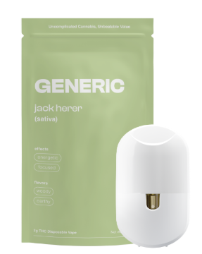 Photograph of product: Disposable Cartridge - Generic - Jack Herer (S) - 2g