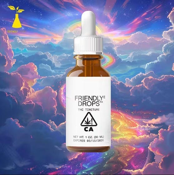 Photograph of product: Friendly - Raspberry Runtz - Full Spectrum Tincture - 1000mg - 