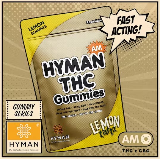 Photograph of product: Hyman - Lemon Tartz 200mg AM Gummies